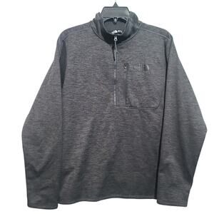 The North Face Canyonlands 1/2-Zip Stretch Fleece Pullover Small Gray GUC